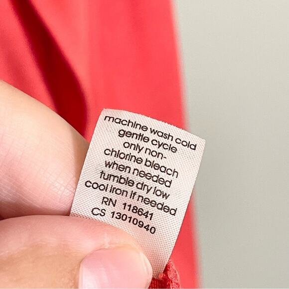 Lane Bryant Women's Orange Sleeveless Loose Fit Open Front Cardigan Size 18/20 - Picture 10 of 10